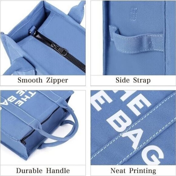 BNWT  Women's Handbag Tote Purse with Canvas Crossbody - Picture 2 of 3